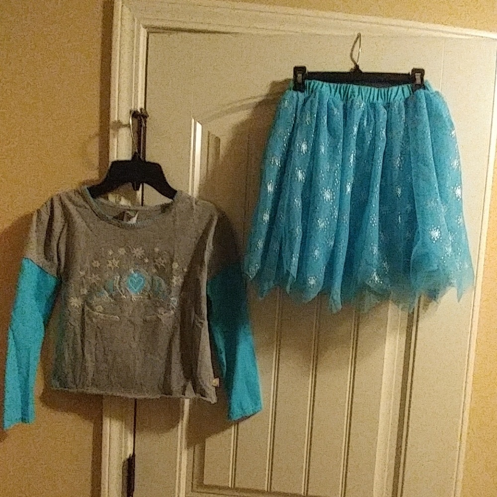 Aqua and Gray Tutu Outfit